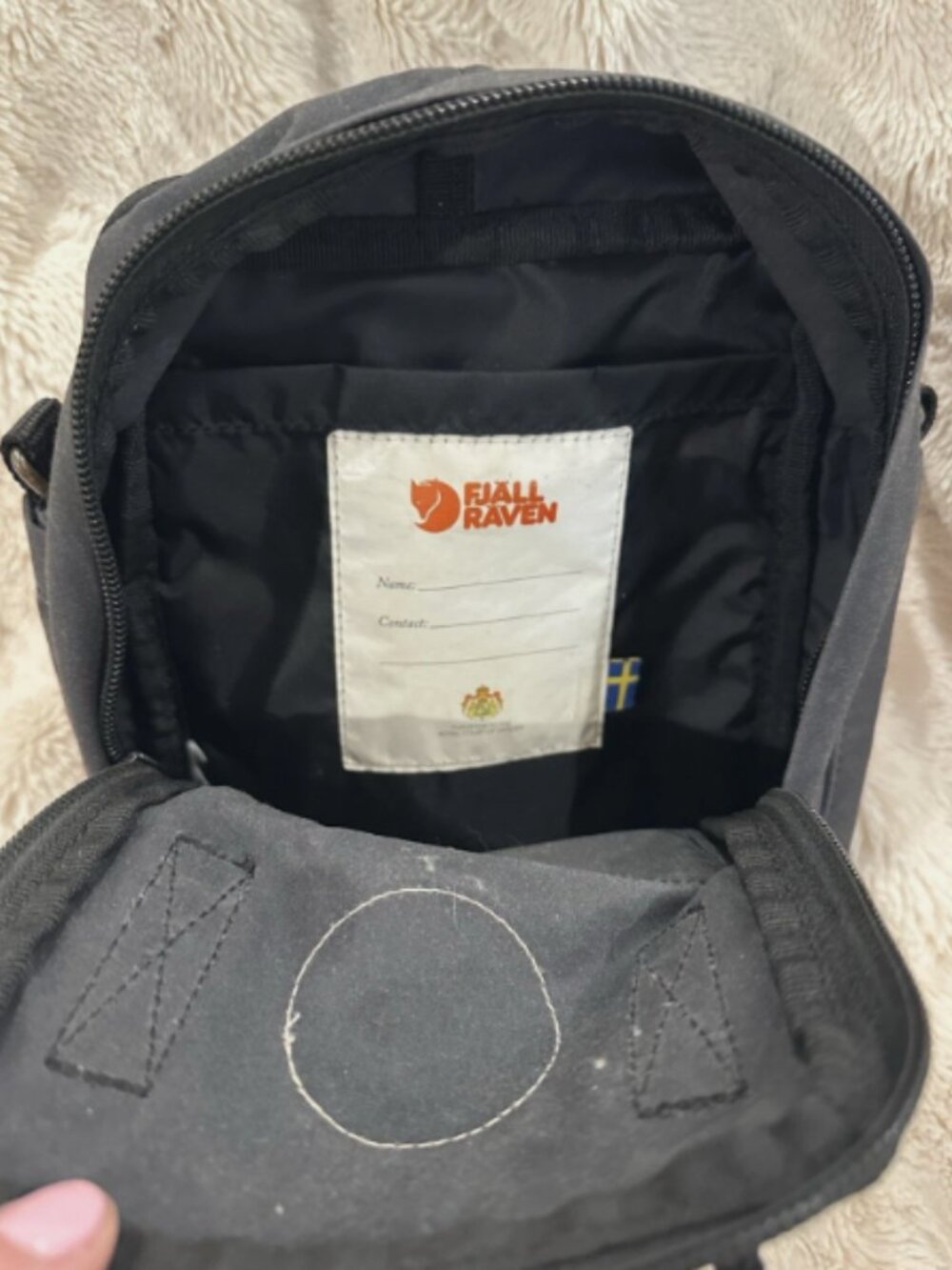 Fjallraven Kanken Mini Backpack Dark Gray Black Lightly Used - Picture 5 of 5